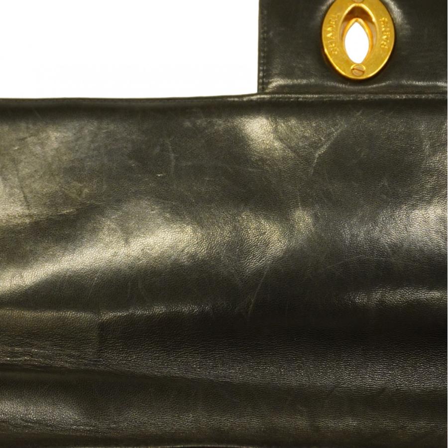 CHANEL 【5cd3530】シャネル ブリーフケース デカココ ラムスキン  