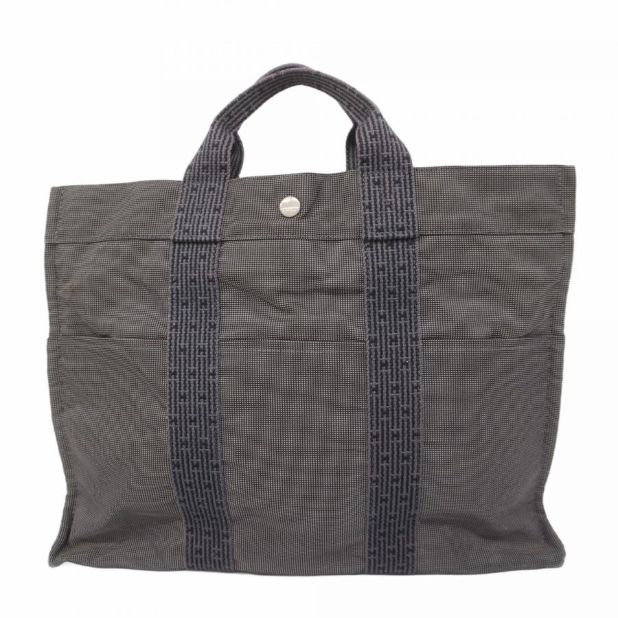 HERMES 【5cd4540】エルメス トートバッグ エールラインMM キャンバス 