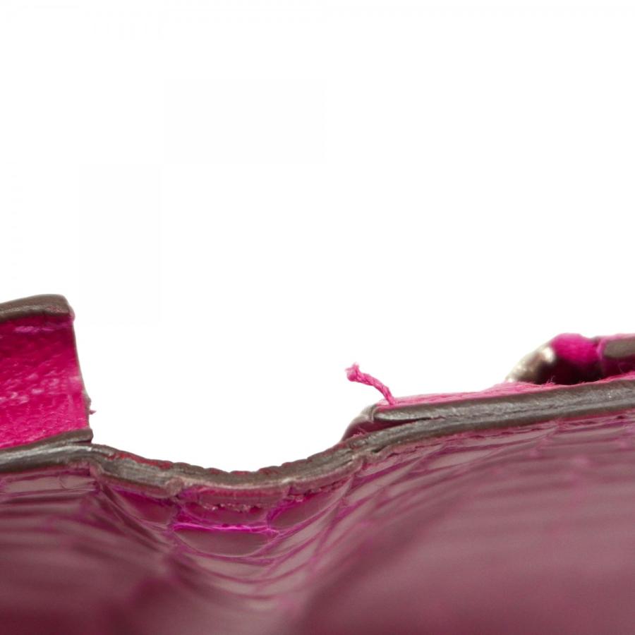 HERMES 【5cd4542】エルメス 長財布 ベアンスフレ アリゲーター ローズ  