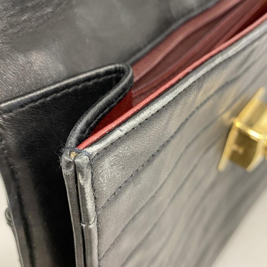 CHANEL 【5ce5044】シャネル ショルダーバッグ ラムスキン ブラック  