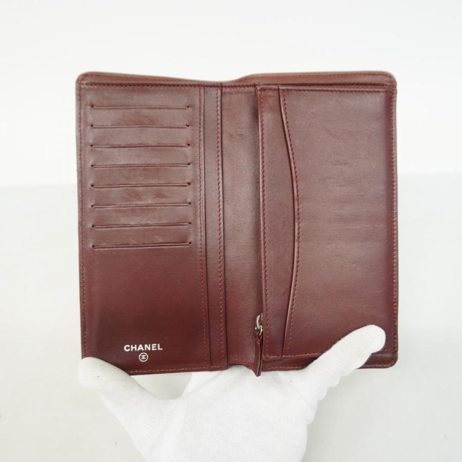 CHANEL 【5ce5130】シャネル 長財布 マトラッセ ラムスキン ブラック  