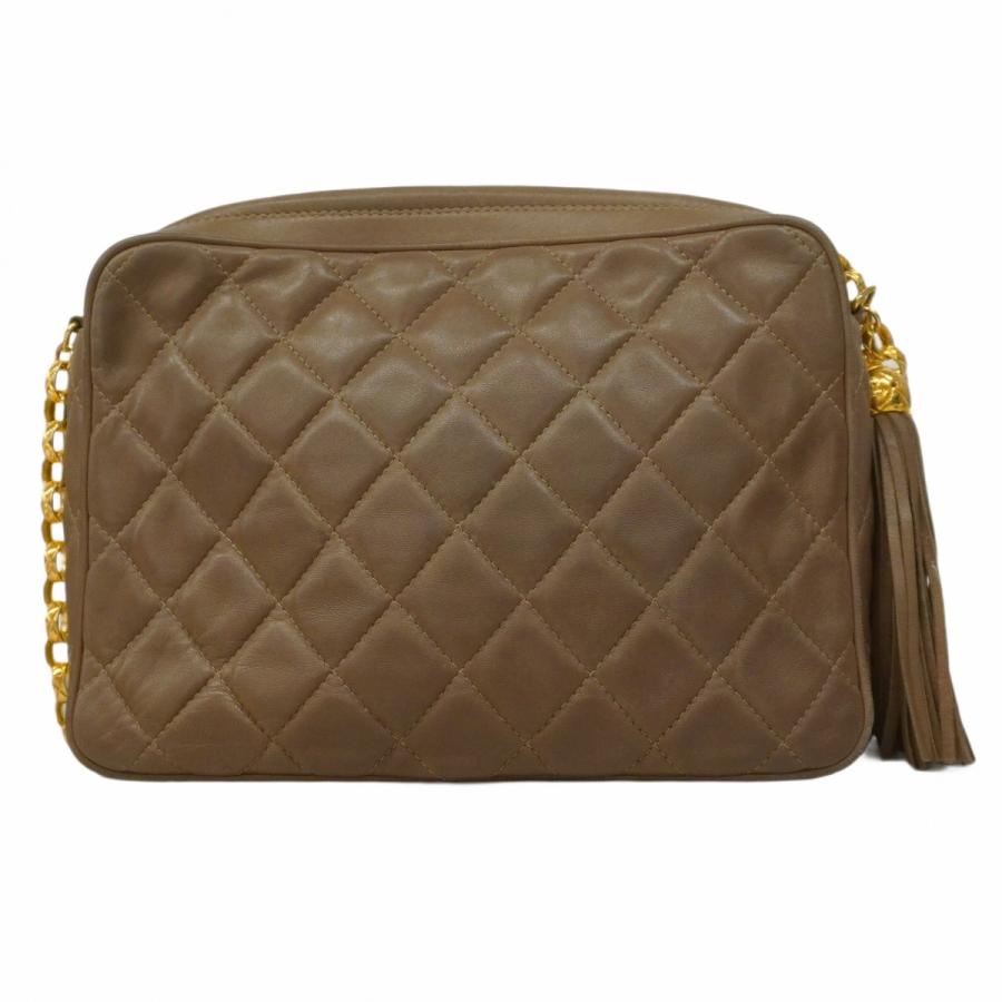 CHANEL 【5ce5360】シャネル ショルダーバッグ マトラッセ フリンジ  