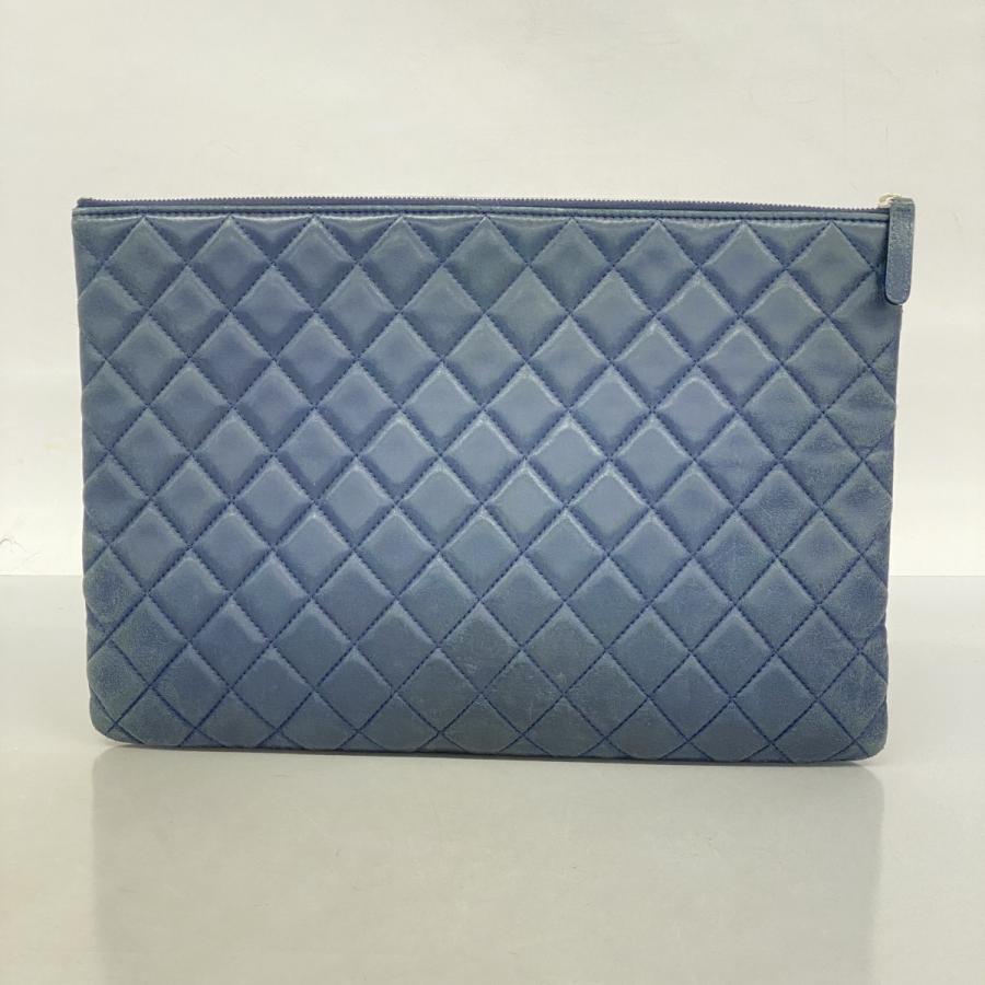 CHANEL 【5ce5457】シャネル クラッチバッグ マトラッセ ラムスキン 