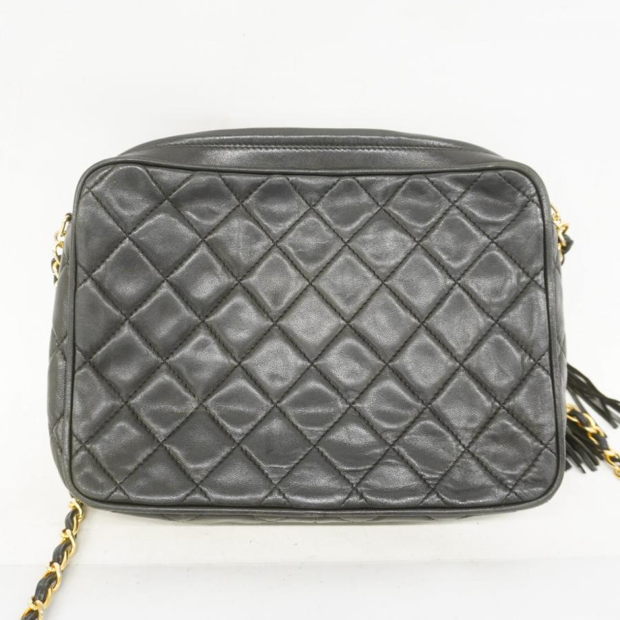 CHANEL 【5ce5557】シャネル ショルダーバッグ マトラッセ フリンジ  