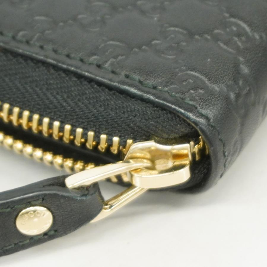 GUCCI 【5ce5649】グッチ 長財布 マイクログッチシマ 449391 レザー  