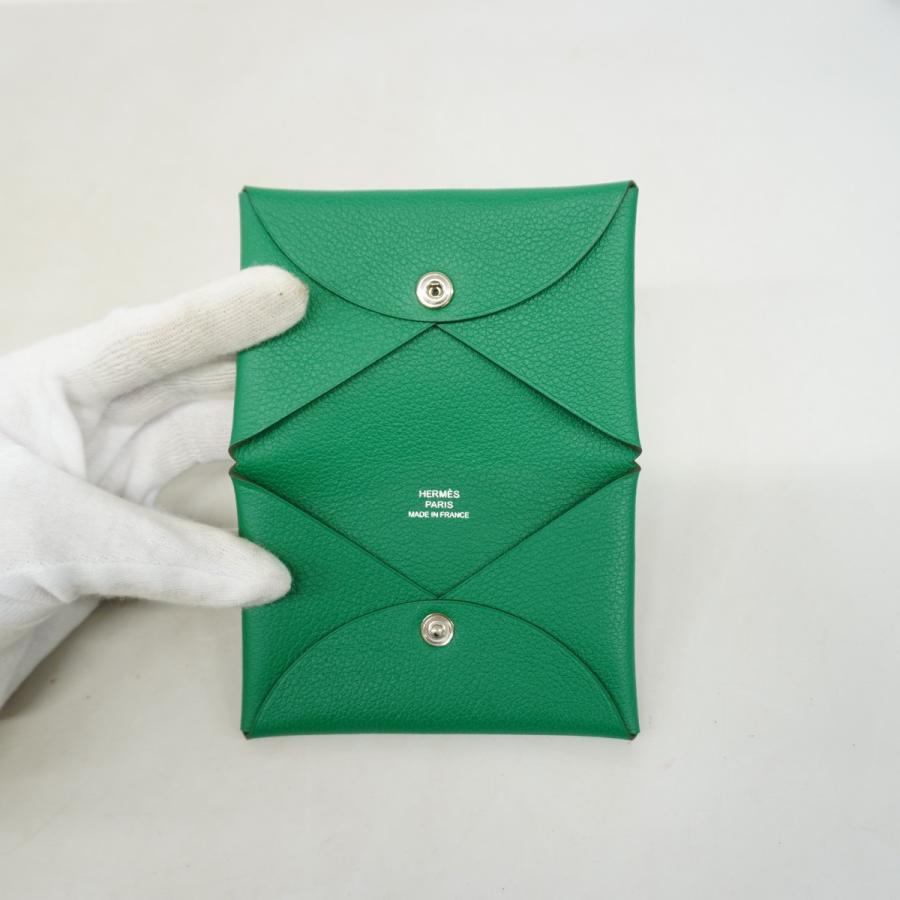 HERMES 【5ce6219】エルメス カードケース カルヴィ エバーカラー  