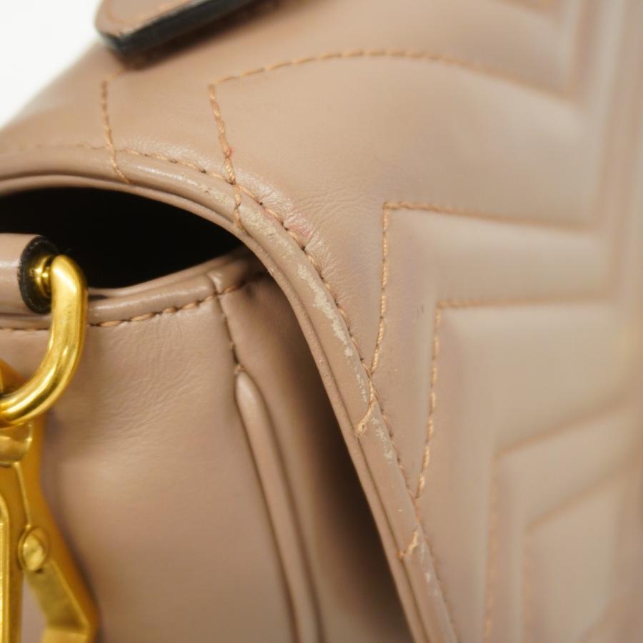 GUCCI 【5ce6273】グッチ ハンドバッグ GGマーモント 498109 レザー  
