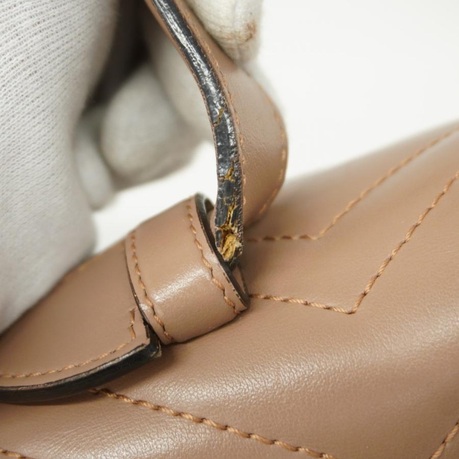 GUCCI 【5ce6273】グッチ ハンドバッグ GGマーモント 498109 レザー  
