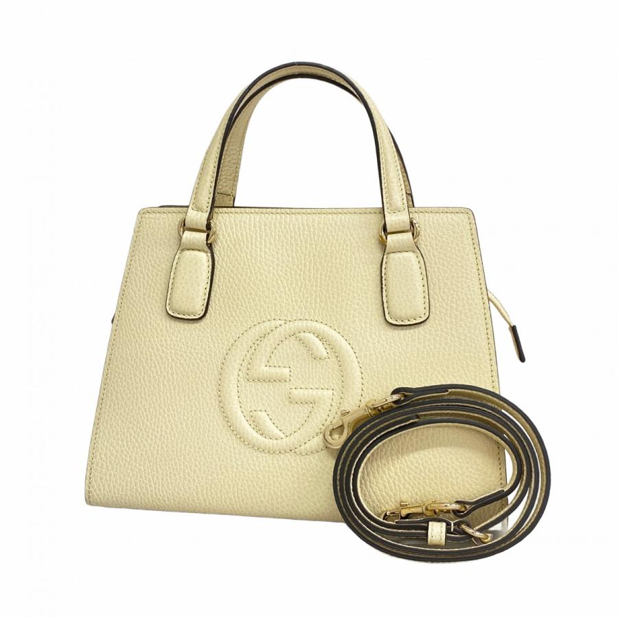 GUCCI 【5ce6473】グッチ ハンドバッグ ソーホー 607722 レザー  