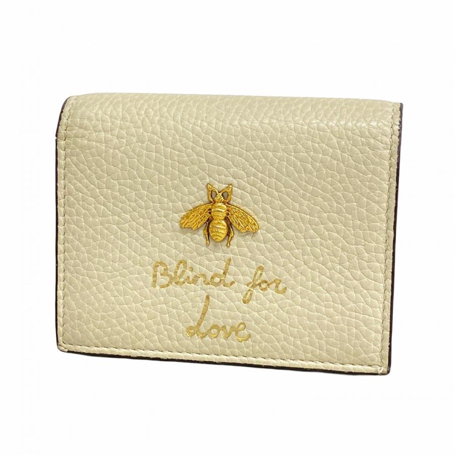 GUCCI 【5da0226】グッチ 財布 アニマリエ/ビー 460185 レザー GUCCI 【5da0226】グッチ 財布 アニマリエ/ビー 460185 レザー