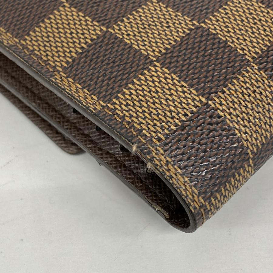LOUIS VUITTON 【5da0254】ルイヴィトン 三つ折り長財布 ダミエ LOUIS VUITTON 【5da0254】ルイヴィトン 三つ折り長財布 ダミエ