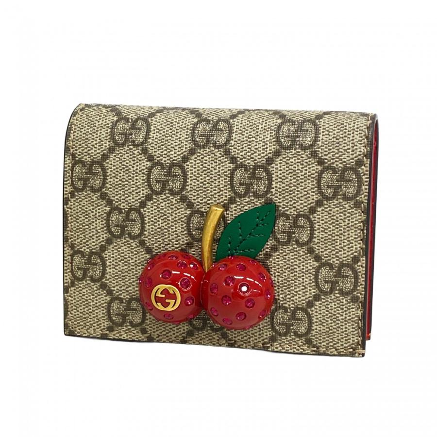 GUCCI 【5da1342】グッチ 財布 GGスプリーム チェリー 476050 GUCCI 【5da1342】グッチ 財布 GGスプリーム チェリー 476050