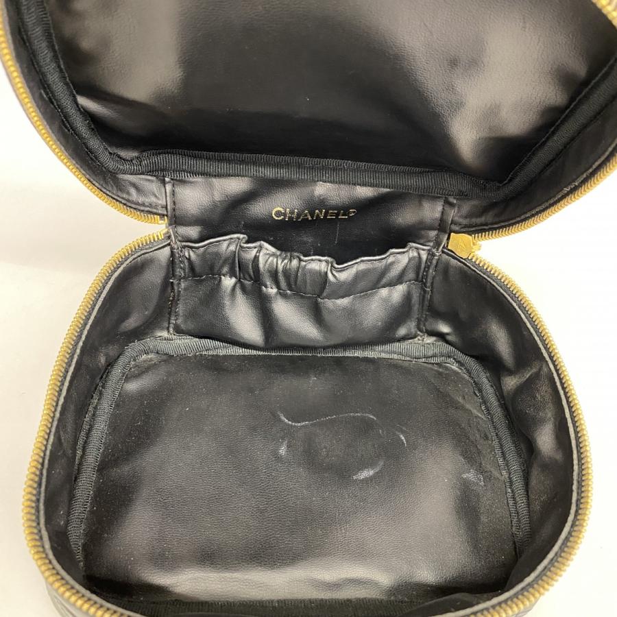 CHANEL 【5da1343】シャネル バニティバッグ ビコローレ レザー  
