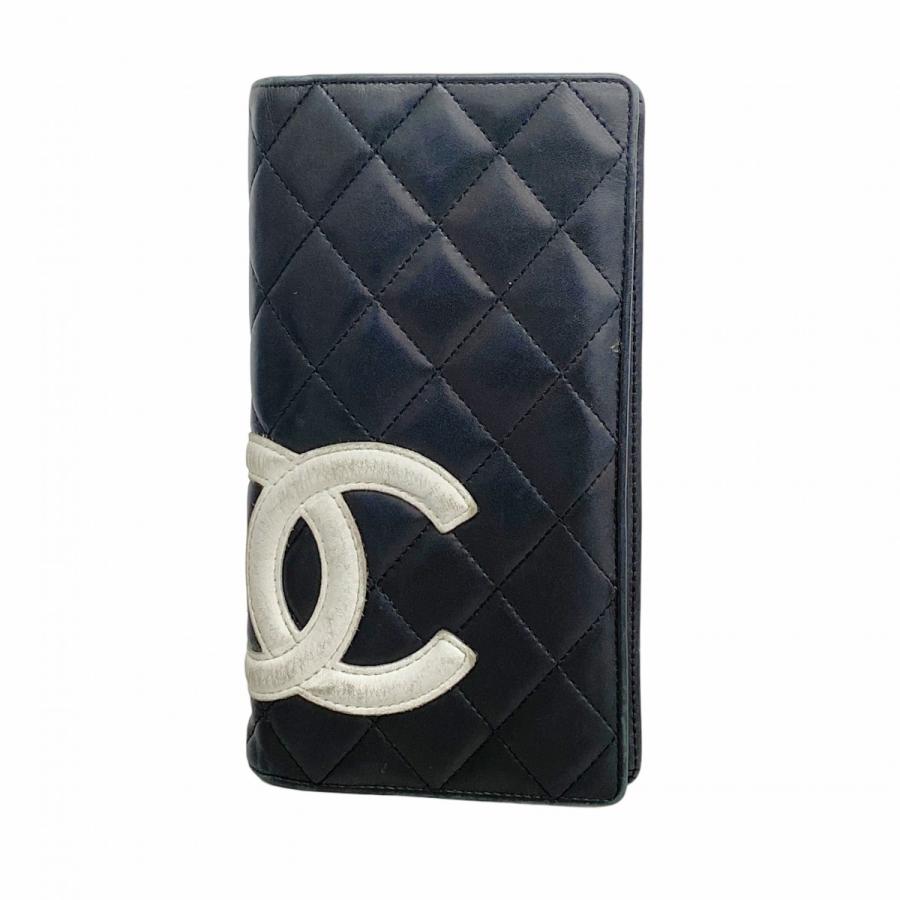 CHANEL 【5da1345】シャネル 長財布 カンボン ラムスキン CHANEL 【5da1345】シャネル 長財布 カンボン ラムスキン
