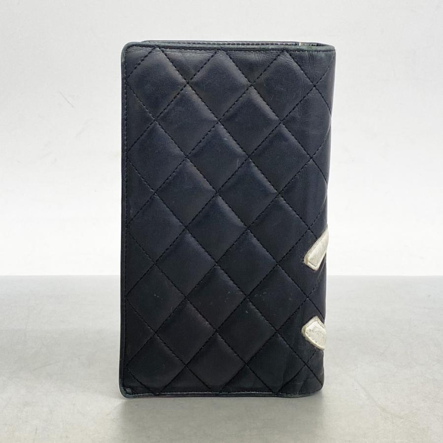 CHANEL 【5da1345】シャネル 長財布 カンボン ラムスキン CHANEL 【5da1345】シャネル 長財布 カンボン ラムスキン