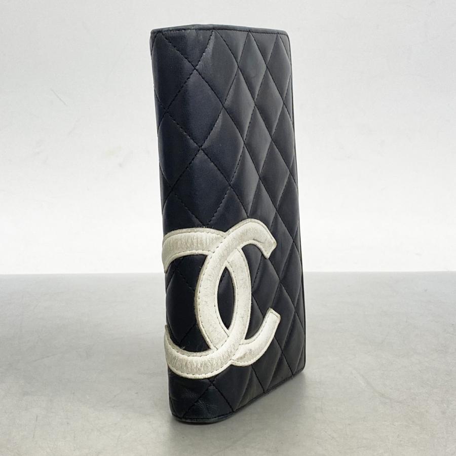 CHANEL 【5da1345】シャネル 長財布 カンボン ラムスキン CHANEL 【5da1345】シャネル 長財布 カンボン ラムスキン