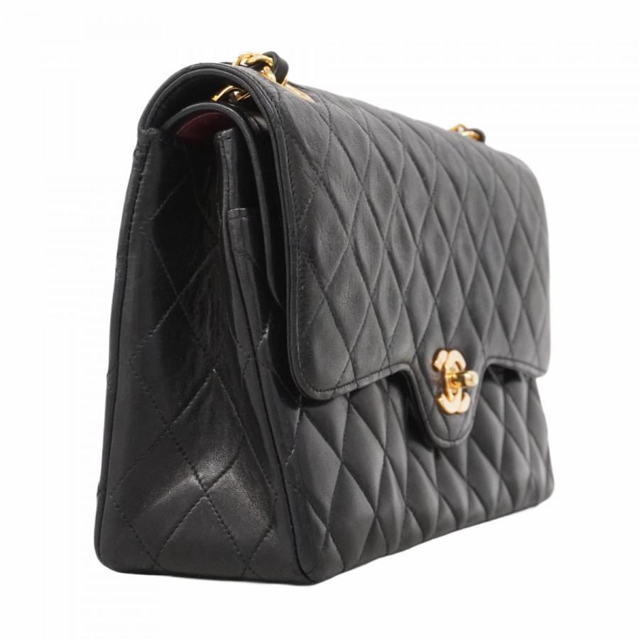 CHANEL 【5db1516】シャネル ショルダーバッグ マトラッセ Wフラップ W  