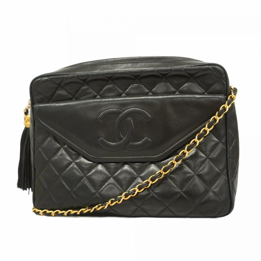 CHANEL 【5db1659】シャネル ショルダーバッグ マトラッセ フリンジ  