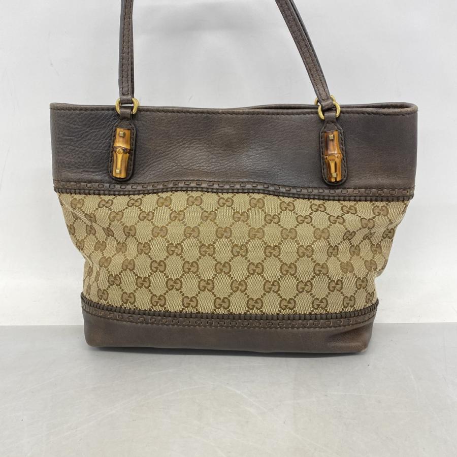 GUCCI 【5db1739】グッチ トートバッグ GGキャンバス/バンブー 353125  