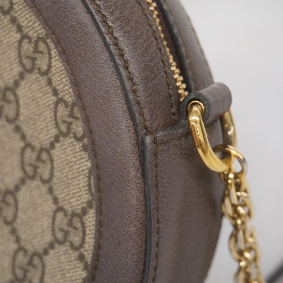 GUCCI 【5db1751】グッチ ショルダーバッグ GGキャンバス/シェリー  