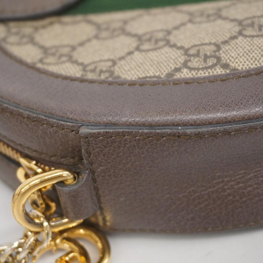 GUCCI 【5db1751】グッチ ショルダーバッグ GGキャンバス/シェリー  