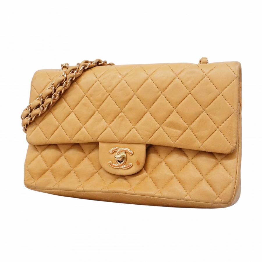 Chanel ヘビ革 ベージュ ショルダーバッグ