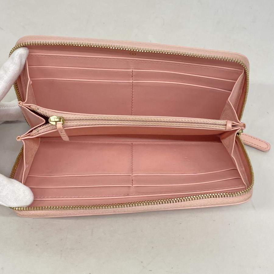 CHANEL 【5db3223】シャネル 長財布 カメリア ラムスキン ピンク CHANEL 【5db3223】シャネル 長財布 カメリア ラムスキン ピンク