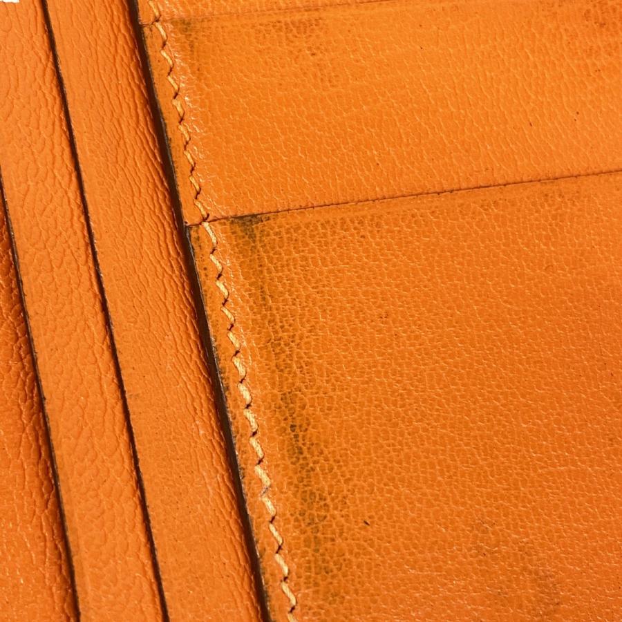 HERMES 【5db3224】エルメス 長財布 ベアン リザード オレンジ HERMES 【5db3224】エルメス 長財布 ベアン リザード オレンジ