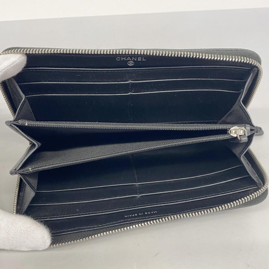 CHANEL 【5dc4958】シャネル 長財布 Vステッチ キャビアスキン CHANEL 【5dc4958】シャネル 長財布 Vステッチ キャビアスキン
