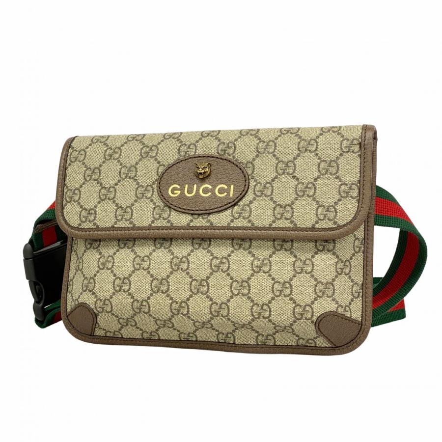 GUCCI ☆最終価格【5ea0323】グッチ ウエストバッグ GGスプリーム ネオ  