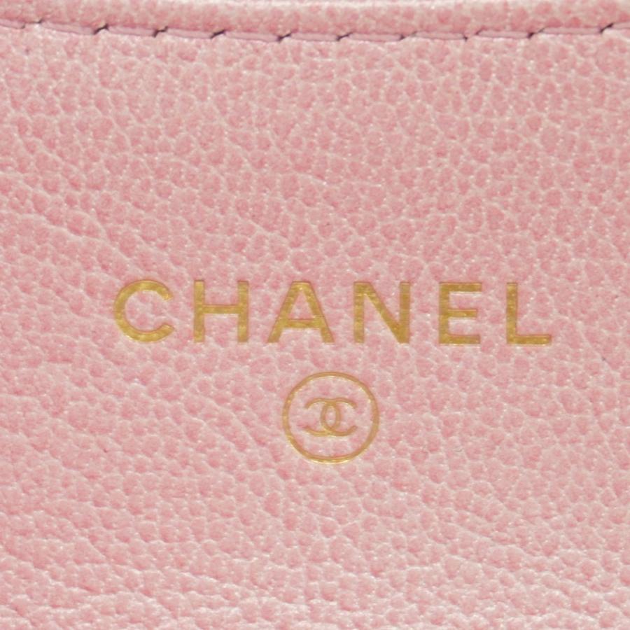 CHANEL 【5eb1506】シャネル カードケース マトラッセ ラムスキン  