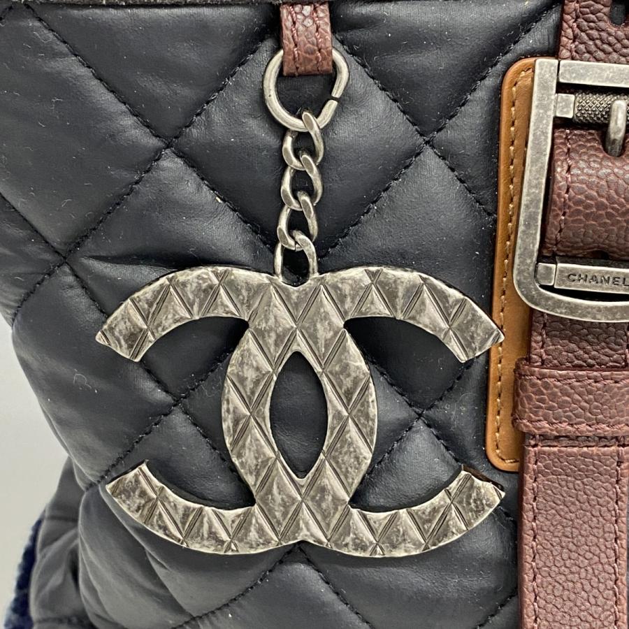 CHANEL 【5eb2021-c】シャネル トートバッグ マトラッセ レザー  