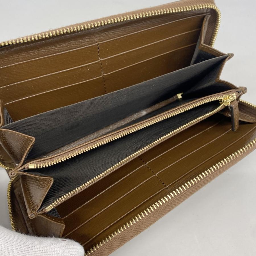 GUCCI 【5ec2520】グッチ 長財布 GGスプリーム 673003 PVC ブラウン  