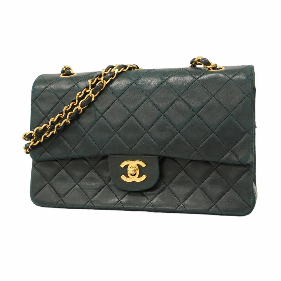 シャネル バブルキルト マトラッセ Wチェーン 2Way フラップ
