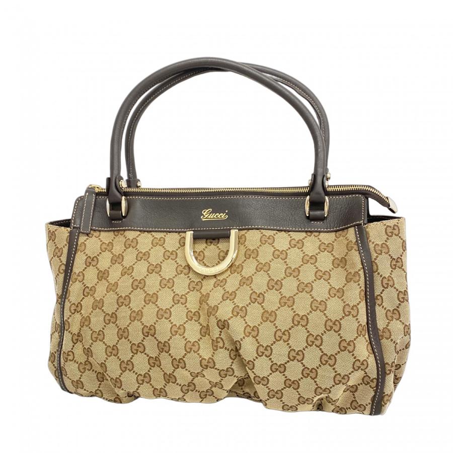 GUCCI グッチ GGキャンバス アビー ショルダーバッグ ゴールド