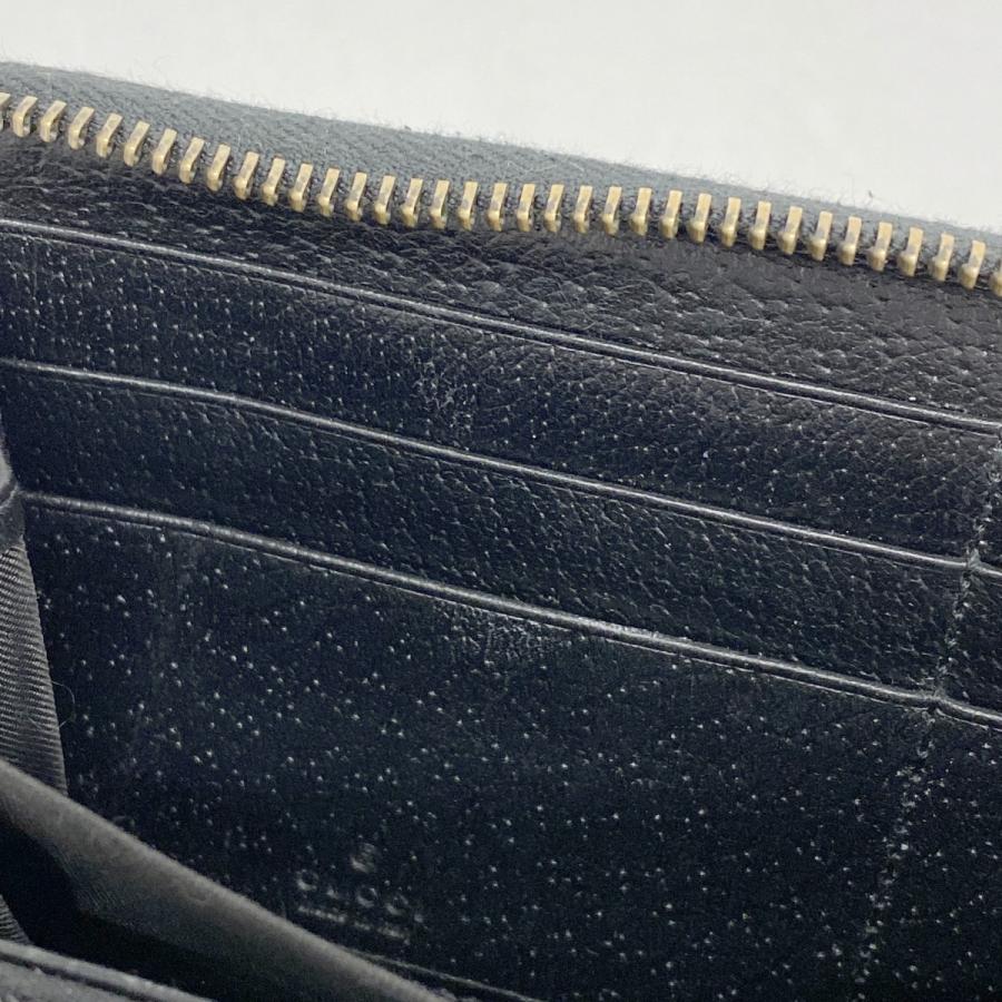 GUCCI 【5ed5930】グッチ 長財布 GGマーモント 428736 レザー ブラック  