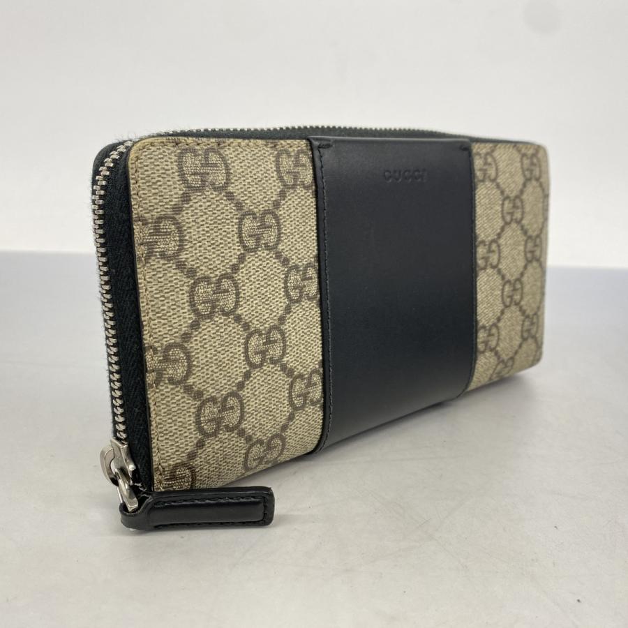 GUCCI 【5ed5977】グッチ 長財布 GGスプリーム 451249 PVC ブラウン  
