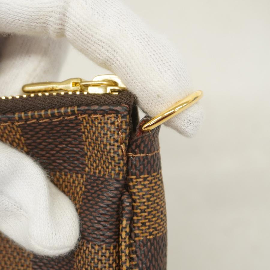 LOUIS VUITTON 【5ee7385】ルイヴィトン ポーチ ダミエ ミニポシェット  