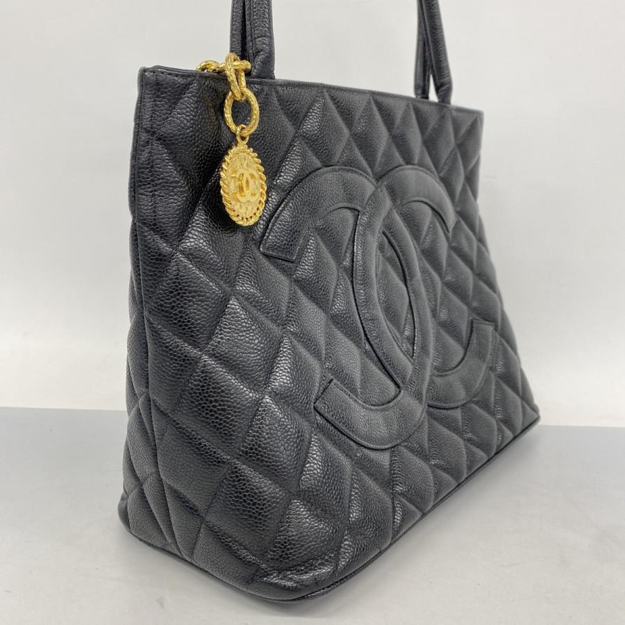 CHANEL 【5fc2757】シャネル トートバッグ 復刻トート キャビアスキン 