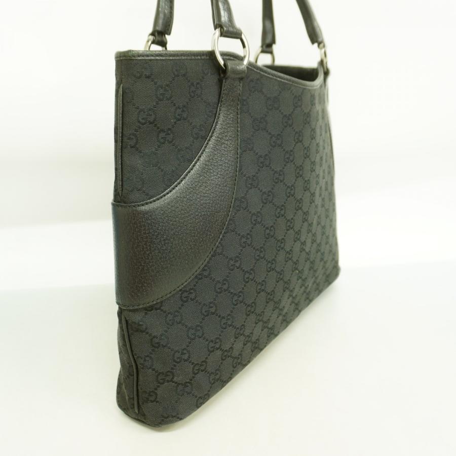 GUCCI グッチ GGキャンバス トートバック 肩掛け ブラック 113016
