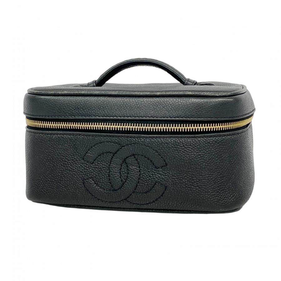 CHANEL 【5gb1672-h】シャネル バニティバッグ キャビアスキン  