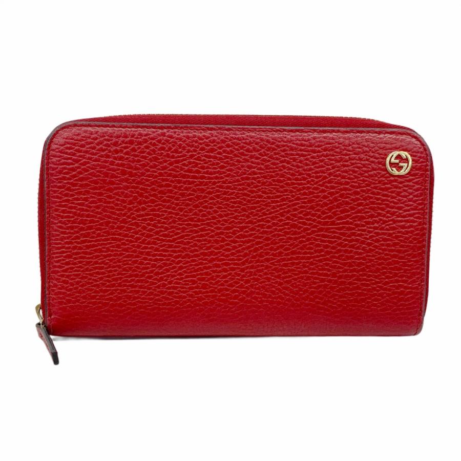 GUCCI 長財布インターロッキングG レッド 【公式通販】