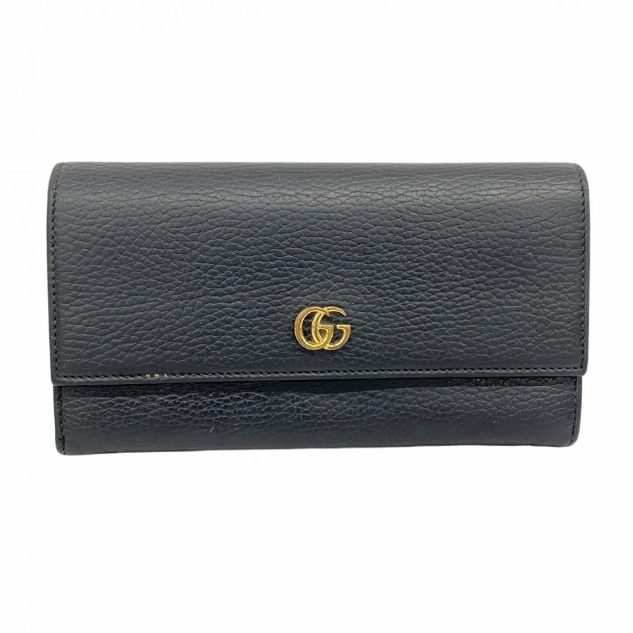 GUCCI 【5gd4504-h】グッチ 長財布 GGマーモント 456116 レザー  