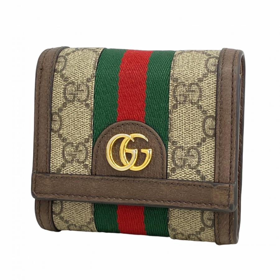 GUCCI 【5gd4720-h】グッチ 財布 オフィディア 598662 PVC ベージュ  