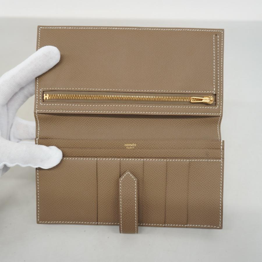 HERMES 【5ge5811-h】エルメス 長財布 ベアンスフレ ヴォーエプソン  