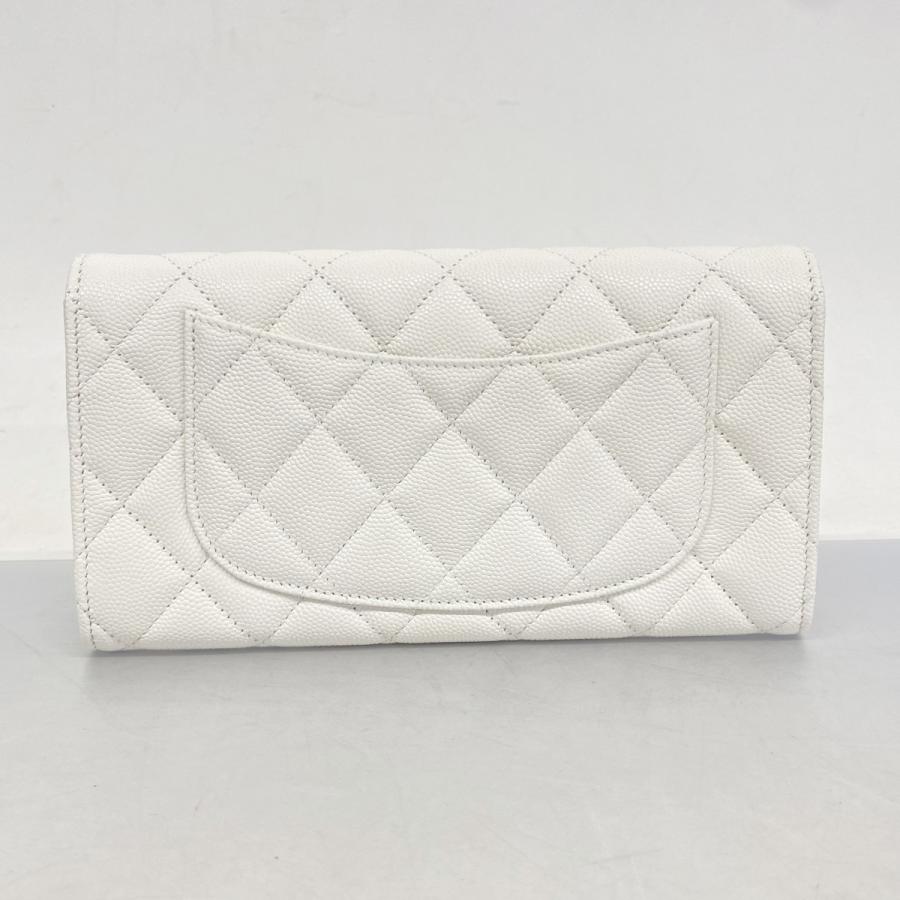 CHANEL 【5ge6518】シャネル 長財布 マトラッセ キャビアスキン  