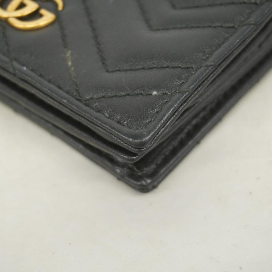 GUCCI 【5ge6534】グッチ 財布 GGマーモント 443125 レザー ブラック  