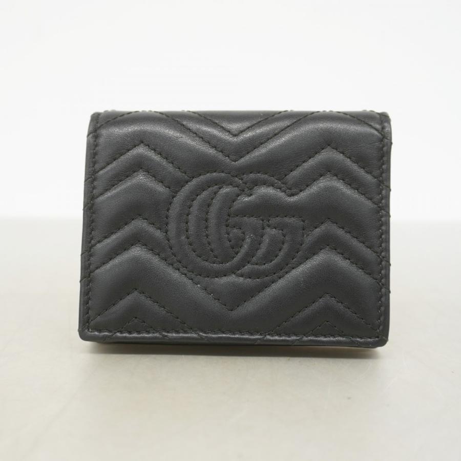 GUCCI 【5ge6534】グッチ 財布 GGマーモント 443125 レザー ブラック  