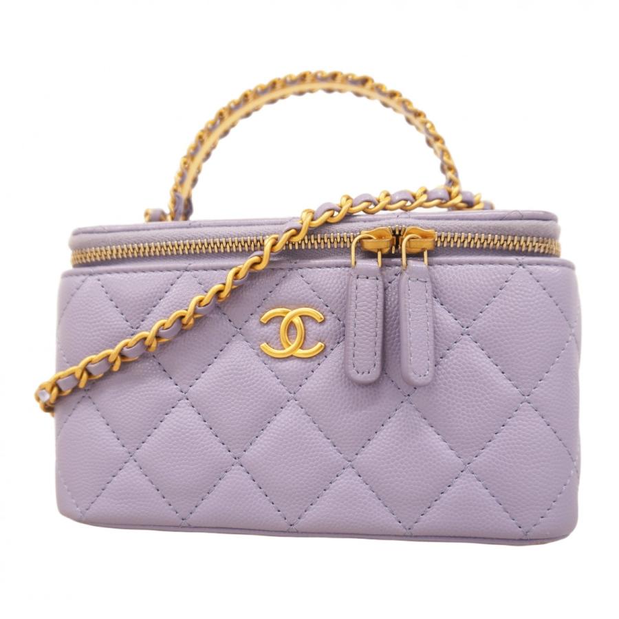 CHANEL 【5hb0679-h】シャネル バニティバッグ マトラッセ チェーン  