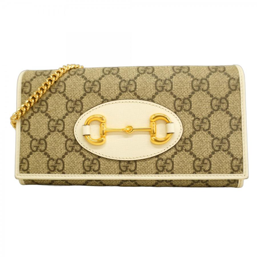GUCCI 【5hb0704-h】グッチ ショルダーウォレット GGスプリーム ホース  